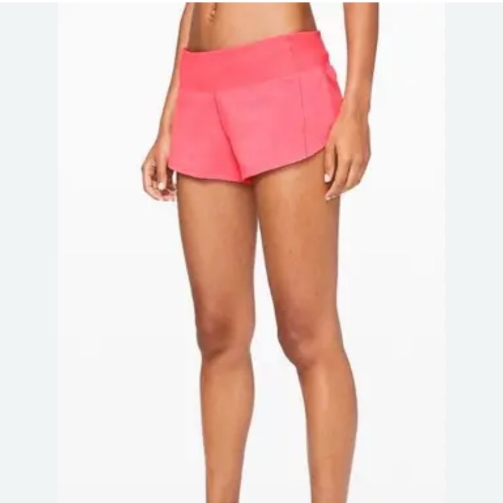 Lululemon Run: Speed Short *4-way Stretch Pink Lemonade PKLD Size 4| running